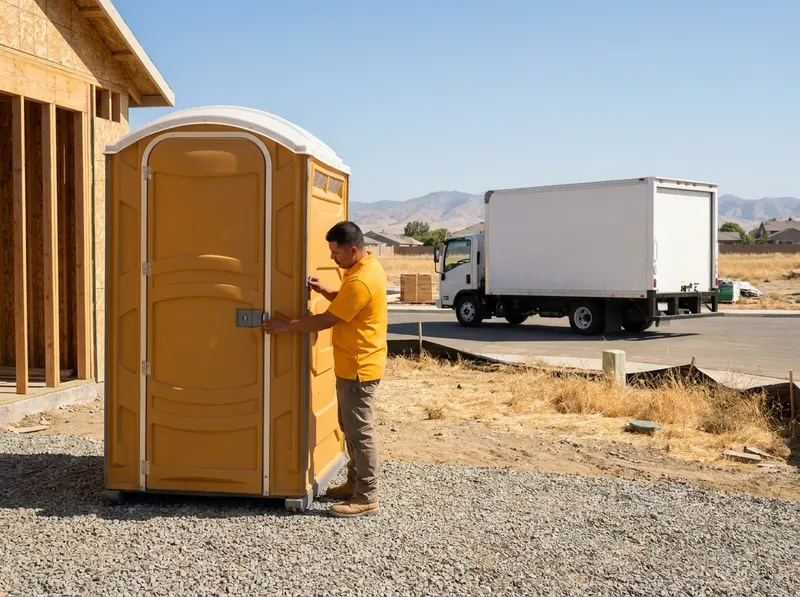 Construction Site Portable Toilet Rental (Monthly) in Fresno, CA